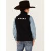 ARIAT boys New Team Softshell Vest(Black)