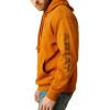 ARIAT mens Ariat Logo Hoodie(Glazed Ginger)