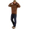 ARIAT mens Ariat Logo Hoodie(Malbec Heather/Soft White)