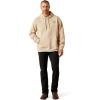 ARIAT mens Ariat Logo Hoodie(Oatmeal Heather)