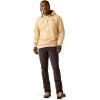 ARIAT mens Ariat Logo Hoodie(Tan Heather)