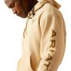 ARIAT mens Ariat Logo Hoodie(Tan Heather)