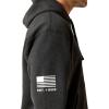 ARIAT mens Ariat Sponsor Patriot Hoodie(Charcoal Heather)