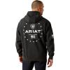 ARIAT mens Ariat Sponsor Patriot Hoodie(Charcoal Heather)