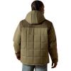 ARIAT mens Crius Hooded Insulated Jacket(Green/Dark Green)