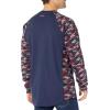 ARIAT mens Fr Ac Stretch Camo Baseball T-shirt(Navy/White/Red Camo)