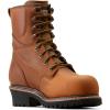 ARIAT mens Logger Shock Shield Waterproof Composite Toe Work Boot(Copper Brown)