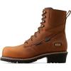 ARIAT mens Logger Shock Shield Waterproof Composite Toe Work Boot(Copper Brown)
