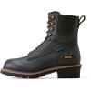 ARIAT mens Logger Shock Shield Waterproof Work Boot(Black)