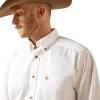 ARIAT mens Solid Twill Classic Fit Shirt – Men’s Long Sleeve Western Button-down