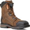 ARIAT mens Workhog Xt 8″ Boa Waterproof Carbon Toe Work Boot(Chocolate Brown)