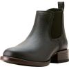 ARIAT unisex-child Booker Ultra Round Toe Western Boot(Black Deertan)