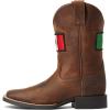 ARIAT unisex-child Orgullo Mexicano Ii Western Boot(Distressed Brown)