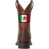 ARIAT unisex-child Orgullo Mexicano Ii Western Boot(Distressed Brown)