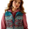 ARIAT womens Crius Insulated Vest(Dragonfly/Inez Blanket Print)