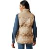 ARIAT womens Crius Insulated Vest(Savannah Tan/Dune Print)