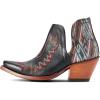 ARIAT womens Dixon Chimayo Western Boot(Cash Black/New Mexico Roja Print)