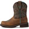 ARIAT womens Gembaby Western Boot(Distressed Brown/Fudge)