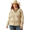 ARIAT womens New Team Softshell Print Jacket(Sandstone Southwest Print)