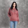 ARIAT womens Real Usa Chest Logo Hoodie(Dark Red)