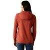 ARIAT womens Rebar Cotton Strong Hooded T-shirt(Barn Red)