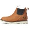ARIAT womens Rebar Wedge Chelsea Waterproof Work Boot(Aged Honey)