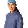 Ariat 10037609 (DISC) Womens Rebar Valkyrie Canvas Black Jacket(Blue Indigo)