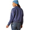 Ariat 10037609 (DISC) Womens Rebar Valkyrie Canvas Black Jacket(Blue Indigo)