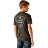 Ariat Boys’ Charger Ariat Crestline T-Shirt(Charcoal)