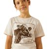 Ariat Girls’ Ariat Cow Cover T-Shirt(Natural)
