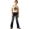 Ariat Girls’ Ariat Cow Cover T-Shirt(Natural)