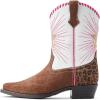 Ariat Kids’ Heritage Star Western Boot(Brown Floral Emboss)