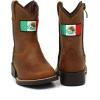 Ariat Lil’ Stompers Briar Boots for Toddlers (Sizes 4-7) – A441002402(Brown/Mexico Flag (Mexico))