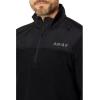 Ariat Men’s Basis 2.0 1/4 Zip Sweatshirt(Black)