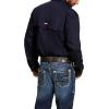 Ariat Men’s Big and Tall Flame Resistant Work Shirt(Navy)