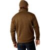 Ariat Men’s Caldwell Logo 1/4 Zip Sweater(Dark Brown Heather)