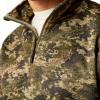 Ariat Men’s Caldwell Logo 1/4 Zip Sweater(Green Camo)