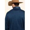 Ariat Men’s Caldwell Logo 1/4 Zip Sweater(Indigo Heather)