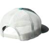 Ariat Men’s Cap, Heather Grey, Turquoise Logo, White Mesh, Flex Fit 110, Adjustable Snapback