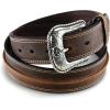 Ariat Men’s Distressed Leather Western Belt(Medium Brown)