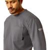 Ariat Mens Fr Pima T-Shirt(Charcoal Grey)
