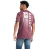 Ariat Men’s Graphic T-Shirt(Burgundy Heather/Minimalist)