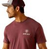 Ariat Men’s Graphic T-Shirt(Burgundy Heather/Quadrant)