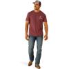 Ariat Men’s Graphic T-Shirt(Burgundy Heather/Quadrant)