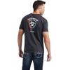 Ariat Men’s Graphic T-Shirt(Charcoal Heather/Woodgrain Shield)