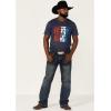 Ariat Men’s Graphic T-Shirt(Navy Heather/Standing Tall)