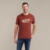 Ariat Men’s Graphic T-Shirt(Rust Heather/Rope Oval)