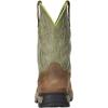 Ariat Men’s Rebar Flex Western H2O Composite Toe(Rye Brown/Olive Green)