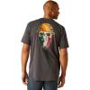 Ariat Men’s Rebar Short Sleeve Crew(Charcoal/Mexico)