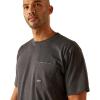 Ariat Men’s Rebar Short Sleeve Crew(Charcoal/Mexico)